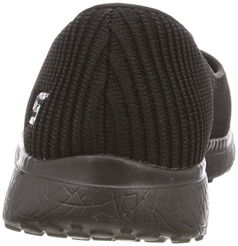 Skechers Microburst-In-Line, Zapatos de tacón con Punta Cerrada, Negro (BBK Black Knit Mesh/Trim), 36 EU