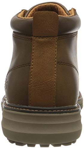 Skechers Mid Top Lace Up Boot, Botas Cortas al Tobillo Hombre, marrón Oscuro, 42.5 EU