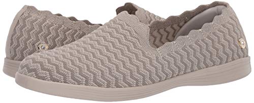 Skechers ON-The-GO Capri-Wavy, Zapatillas Mujer, Beige (Natural Textile/Trim Nat), 41