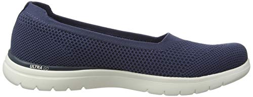 Skechers ON-The-GO Flex, Bombas Mujer, Azul Marino, 37 EU