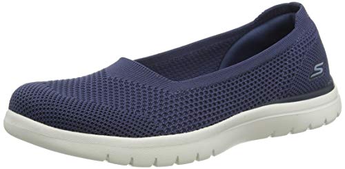 Skechers ON-The-GO Flex, Bombas Mujer, Azul Marino, 37 EU