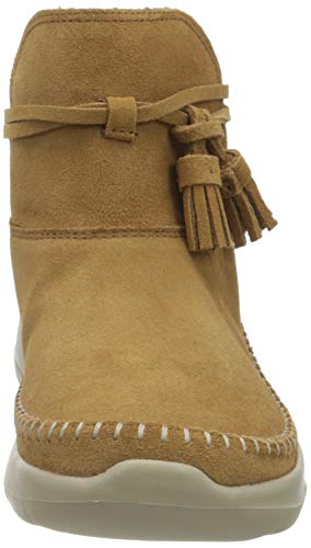 Skechers ON-The-GO Joy, Botas Cortas al Tobillo Mujer, Ante castaño, 39.5 EU
