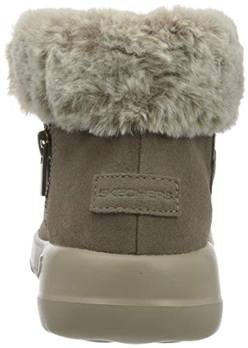 Skechers ON-The-GO Joy, Botas Cortas al Tobillo Mujer, Ante Marrón Oscuro, 39.5 EU