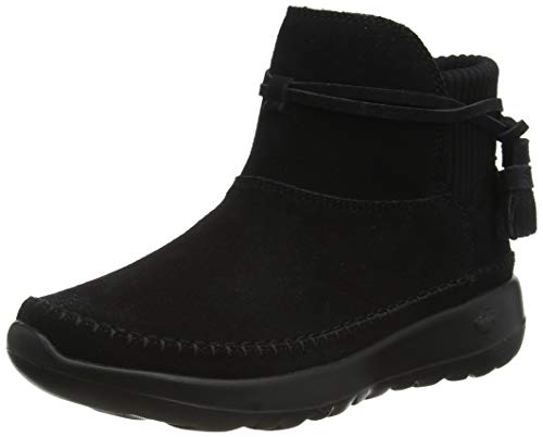 Skechers ON-The-GO Joy, Botas Cortas al Tobillo Mujer, Gamuza Negra, 36 EU