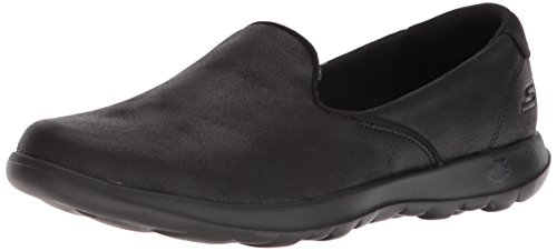 Skechers Performance Go Walk Lite-Queenly, Bailarinas con Punta Cerrada Mujer, Negro (BBK Black Textile/Trim), 37 EU