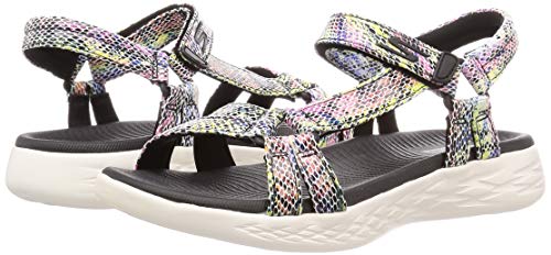 Skechers Performance - On The GO 600 Boa - Sandalias para mujer, Negro (Negro/Blanco), 39 EU