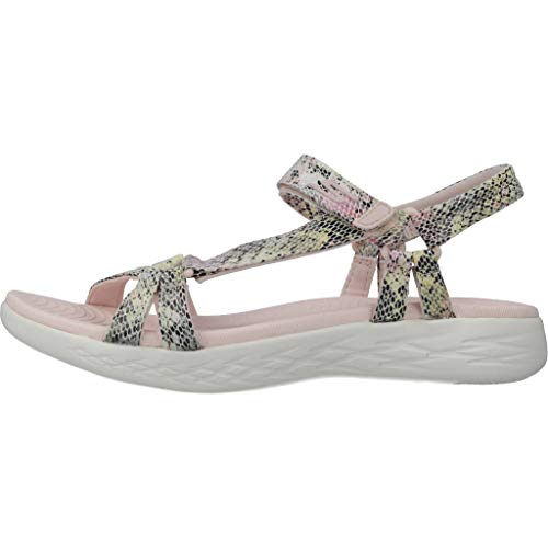 Skechers Performance - On The GO 600 Boa - Sandalias para mujer, Rosa (Rosa claro/Multi sintético), 39 EU