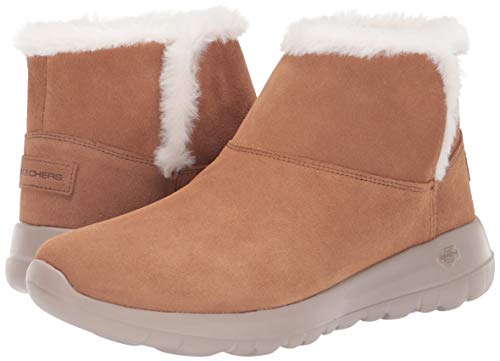 Skechers Performance On-The-Go Joy-Bundle Up, Botines Mujer, Marrón (CSNT Black Suede), 38 EU