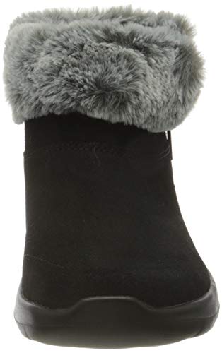 Skechers Performance On-The-Go Joy-Savvy, Botas Cortas al Tobillo Mujer, Negro (BKGY Black/Gray Suede), 35.5 EU