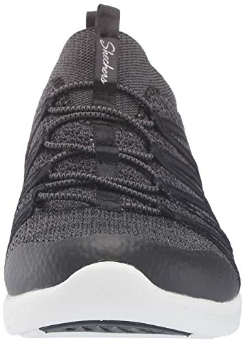 Skechers - QTR Webbing Knit Collar Wedge Black