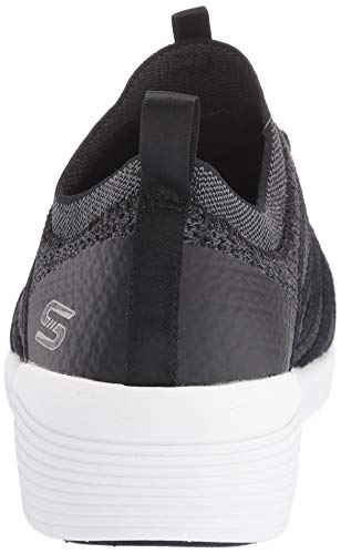 Skechers - QTR Webbing Knit Collar Wedge Black
