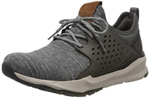 Skechers Relven-Velton, Zapatillas Deportivas Hombre, Gris (GRY Gray Knitted Mesh), 42 EU