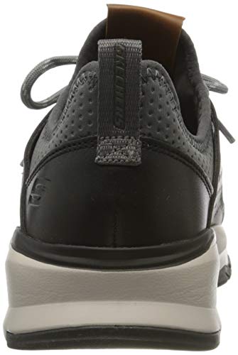 Skechers Relven-Velton, Zapatillas Deportivas Hombre, Gris (GRY Gray Knitted Mesh), 42 EU