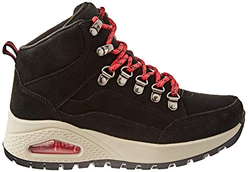 Skechers Rugged One, Botas cortas al tobillo Mujer, Negro (BLK Black Suede/Microsuede), 35.5 EU