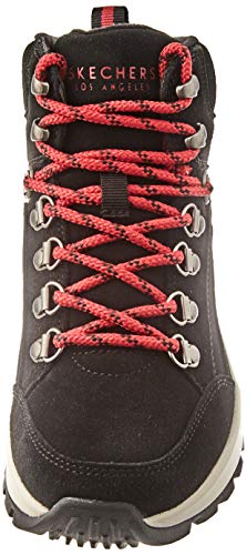 Skechers Rugged One, Botas cortas al tobillo Mujer, Negro (BLK Black Suede/Microsuede), 35.5 EU