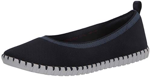 Skechers Sepulveda Slim, Bailarinas con Punta Cerrada, Azul (Navy & Blue Stretch Knit/Vapor Trim Nvy), 36 EU