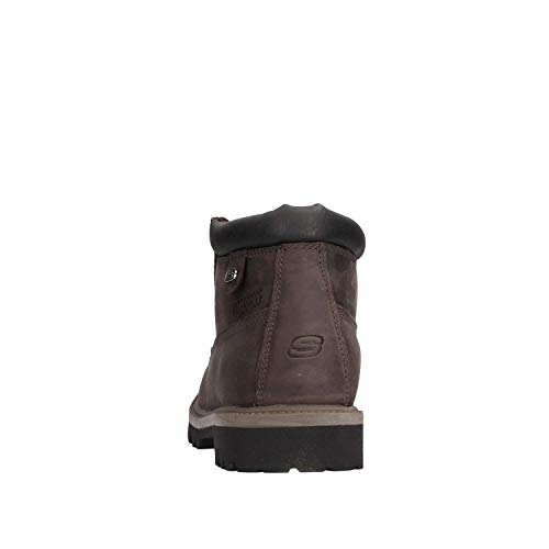 Skechers Sergeants Verdict - Botas de Cuero para Hombre, Color Gris (Grau (Char)), Talla 39