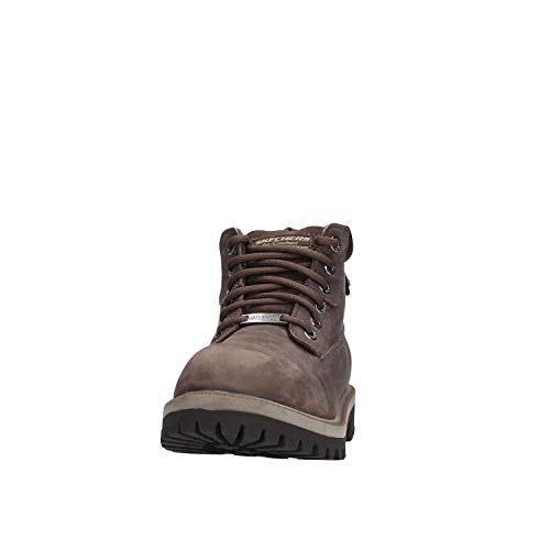 Skechers Sergeants Verdict - Botas de Cuero para Hombre, Color Gris (Grau (Char)), Talla 39