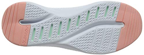Skechers Solar Fuse-Brisk Escape, Zapatillas Mujer, Multicolor (GYMT Black Knit Mesh/Lime & Light Blue Trim), 37 EU