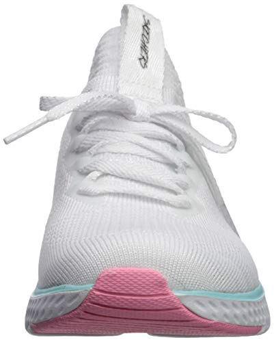 Skechers Solar Fuse, Zapatillas Deportivas Mujer, Multicolor (WMLT Black Knit Mesh/Multi Trim), 36 EU