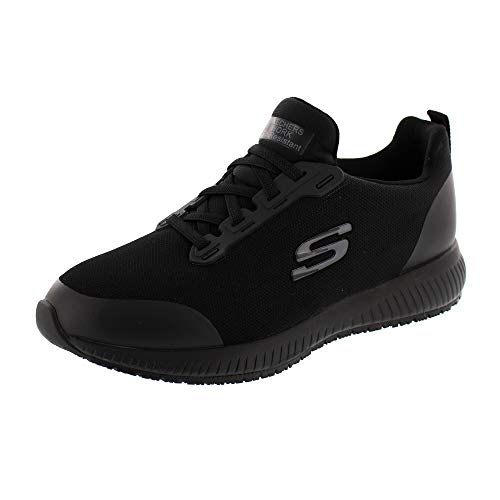 Skechers Squad Sr, Zapatos de Trabajo Mujer, Negro, 37 EU