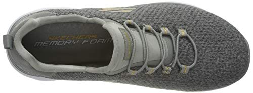Skechers Summits-Bright Bezel, Zapatillas Mujer, Multicolor (GRY Black Knit/Silver Trim), 36.5 EU
