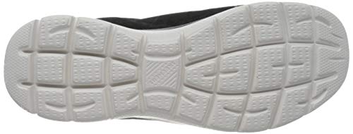 Skechers Summits Leopard Spot, Zapatillas Mujer, Black Mesh/Rose Gold Trim, 39 EU