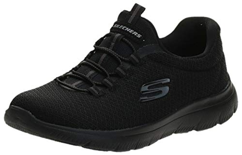 Skechers Summits, Zapatillas Deportivas Mujer, Negro (BBK Black Mesh/Trim), 38 EU