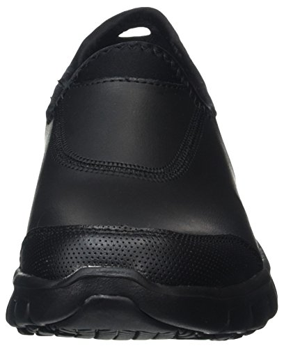 Skechers Sure Track, Zapatos de Trabajo Mujer, Negro (BBK Black Leather), 41 EU