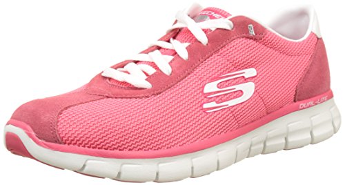 Skechers Synergy-Case Closed, Zapatillas de Entrenamiento, Rosa (Pink), 36 EU