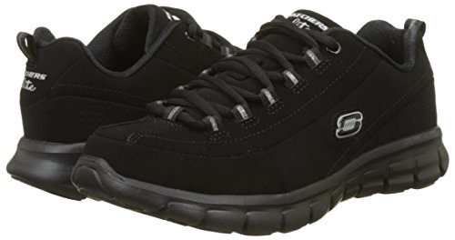 Skechers Synergy, Zapatillas de Deporte Mujer, Negro (BBK), 36.5 EU