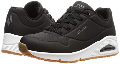 Skechers Uno- Stand On Air, Zapatillas Mujer, Negro (BLK Black Durabuck), 38 EU