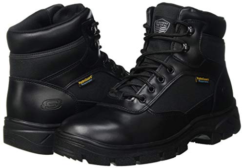 Skechers WASCANA BENEN, Bota Industrial Hombre, Black, 41 EU
