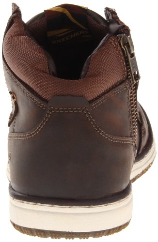 Skechers Wezen Luray 63412 BLK - Botas de cuero para hombre, Marrón, EU 39