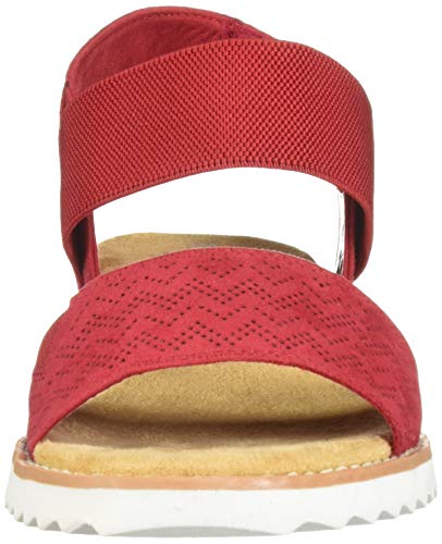 Skechers Women's Desert Kiss-Stretch Quarter Strap Sandal Flat