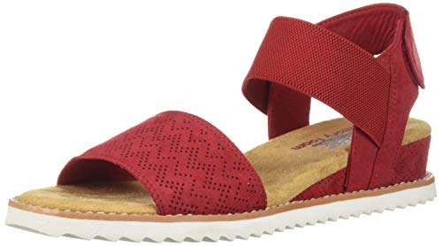 Skechers Women's Desert Kiss-Stretch Quarter Strap Sandal Flat