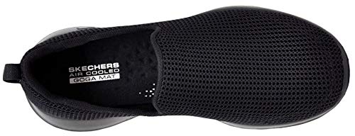 Skechers Women's Go Walk Joy Centerpiece Sneaker, Black/Black, 8 M US