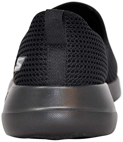 Skechers Women's Go Walk Joy Centerpiece Sneaker, Black/Black, 8 M US