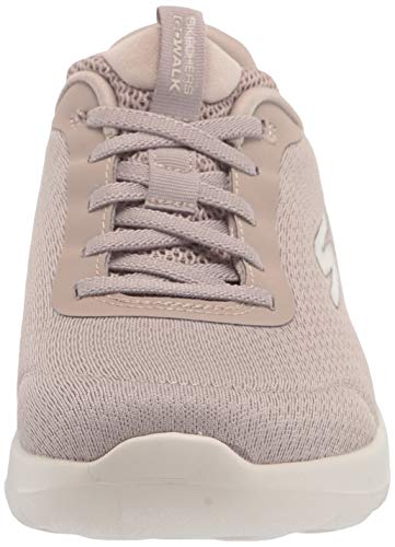 Skechers Women's GO Walk Joy-Ecstatic Sneaker, Taupe, 10