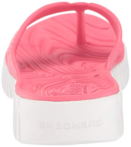 Skechers Women's Go Walk Smart Sandal, Coral Synthetic, 8 Medium US