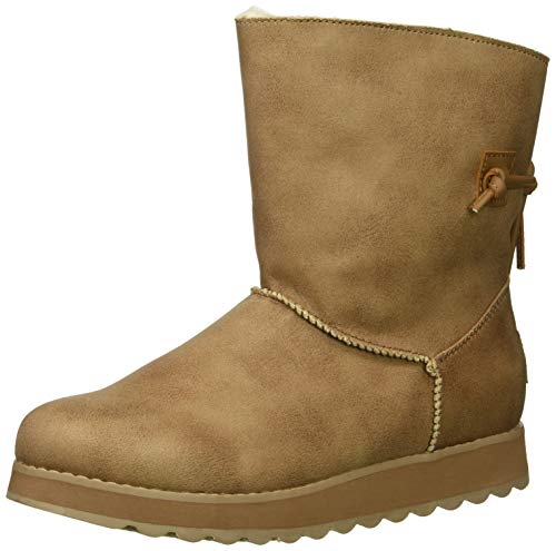 Skechers Women's Keepsakes 2.0-Mid Pull on Boot with Back tie Fashion, TPE, 5 M US