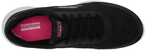 Skechers Zapatillas Go Walk Joy-Magnetic para mujer, negro (Negro/multi), 38.5 EU