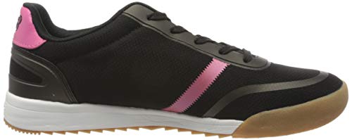 Skechers Zinger 2.0, Zapatillas Mujer, Negro Negro Negro Malla Rosa Fuerte Duraleather Trim BKHP, 38 EU