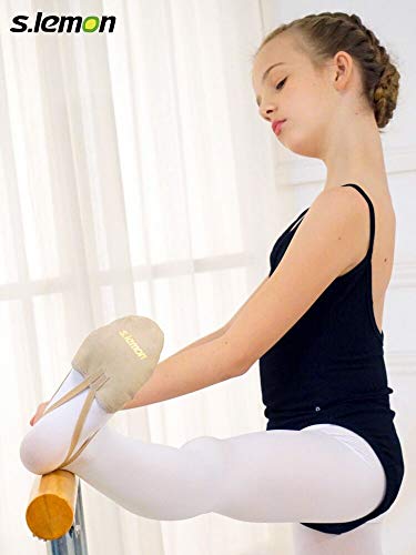 S.lemon Zapatillas Medias de Ballet Baile de Material Vegano Zapatos de Gimnasia Rítmica (22-26 EU)