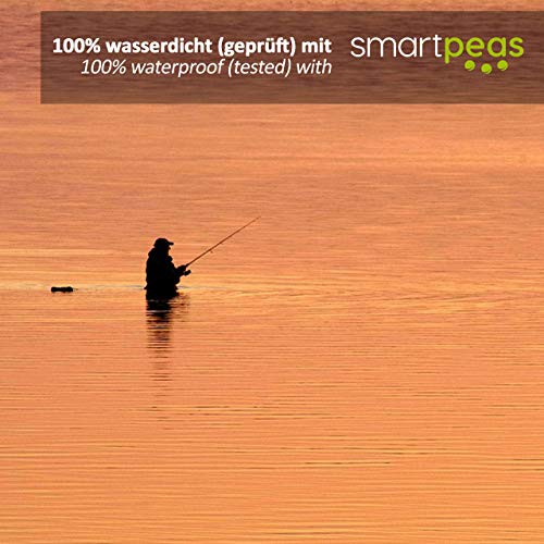 smartpeas Vadeadores Impermeables y Transpirables con Botas y Rodilleras de Neopreno Pantalones de Pesca/Pantalones de Pesca/Pantalones de Estanque para Hombres 1 par de Calcetines térmicos