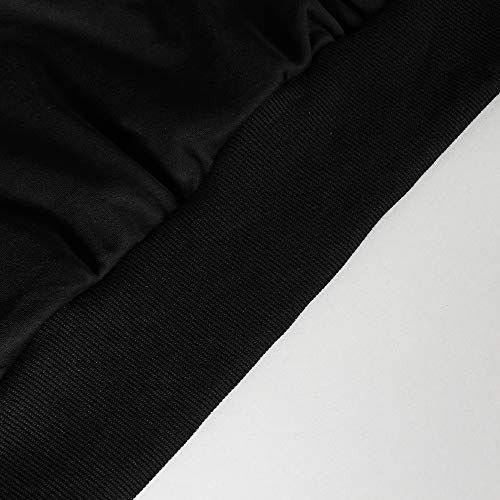 Smile Fish - Sudadera para mujer, diseño de esqueleto y calabaza Negro M