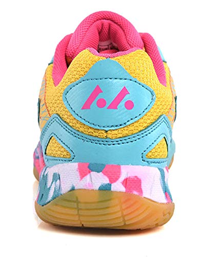 SMXX Zapatillas de bádminton Transpirables Zapatillas Deportivas de Interior Confort Antideslizante (39 EU, Verde-8)