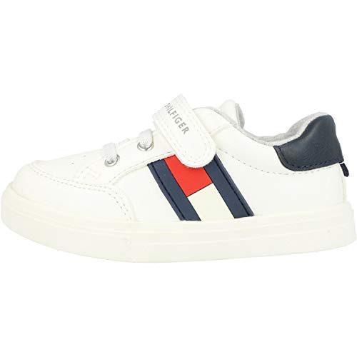 Sneakers TOMMY HILFIGER con Bandiera Laterale Bianco 23