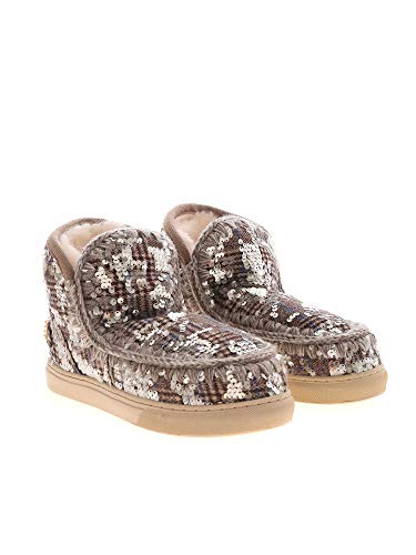 Sneakers Wool Plaid E Sequins MARRONI 111018KTASQBE Donna 36