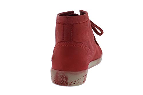 SoftinosIsleen Washed, Zapatillas altas mujer, Rojo (Scarlet), 42 EU